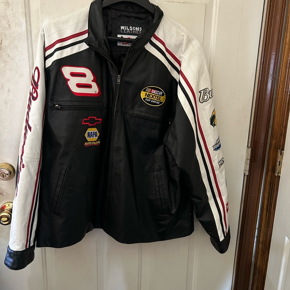 Dale Earnhardt Jr Nextel Cup Leather Jacket